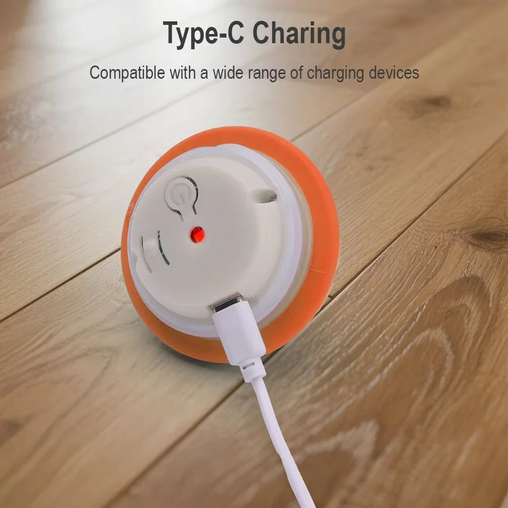 Engaging Interactive Rolling Ball Toy for Dogs and Cats – Rechargeable Smart Pet Playtime with Faux Tail!