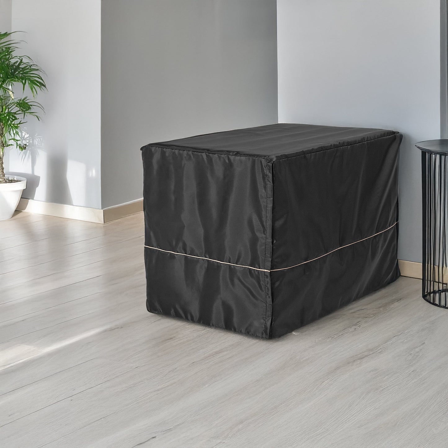 Transform Your Dog's Crate into a Cozy Sanctuary with the Midwest Homes for Pets Gray Geometric Crate Cover (36" Design)
