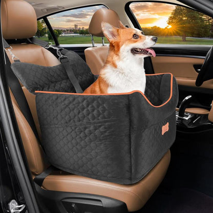 Elevate Your Dog's Travel Experience with Our Memory Foam Booster Seat - Perfect for Small Dogs Up to 25lbs!