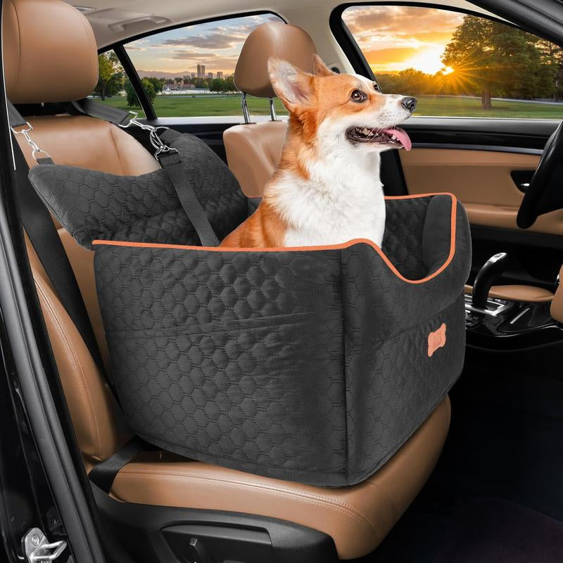 Elevate Your Dog's Travel Experience with Our Memory Foam Booster Seat - Perfect for Small Dogs Up to 25lbs!
