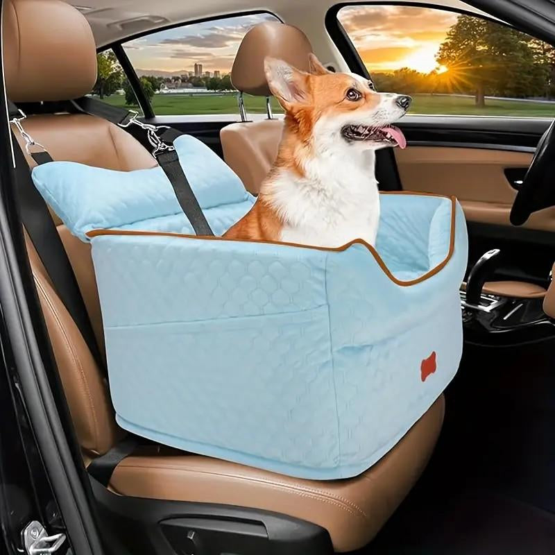 Elevate Your Dog's Travel Experience with Our Memory Foam Booster Seat - Perfect for Small Dogs Up to 25lbs!