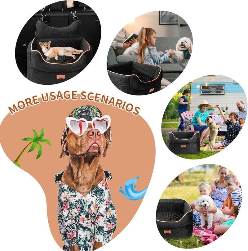 Elevate Your Dog's Travel Experience with Our Memory Foam Booster Seat - Perfect for Small Dogs Up to 25lbs!