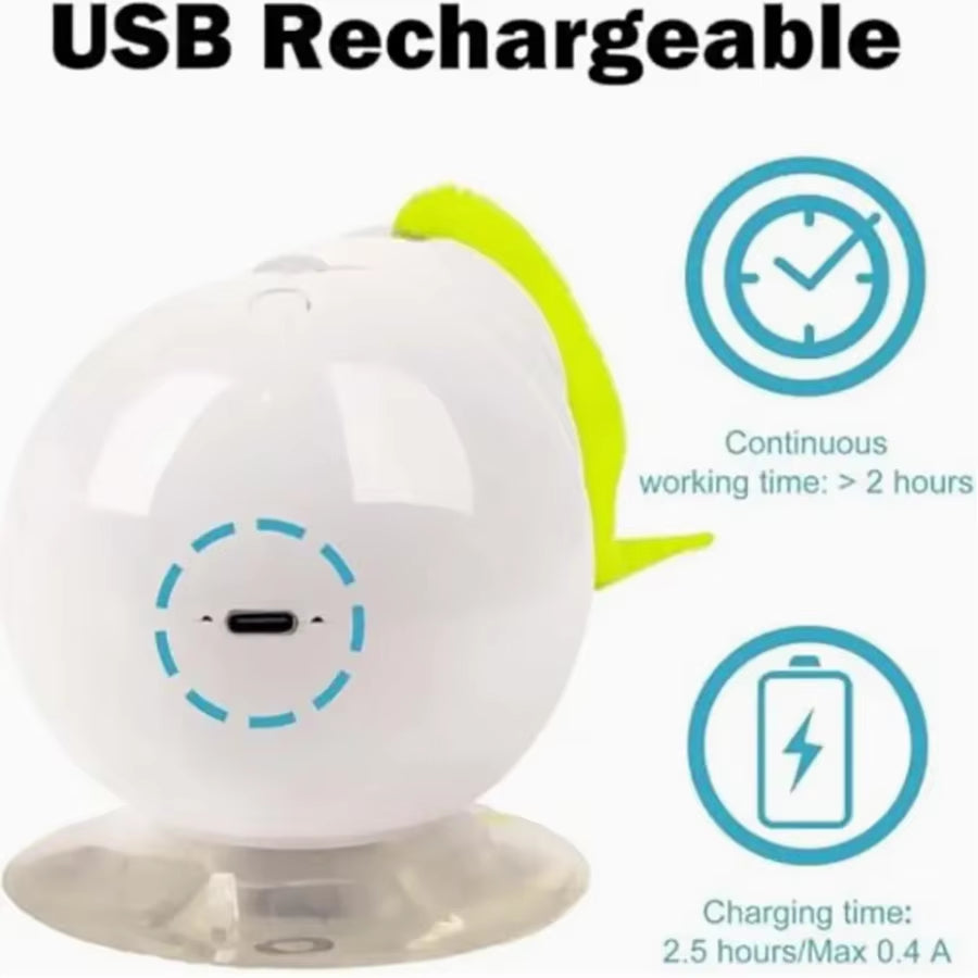 Exciting Caterpillar Interactive Toy for Cats – Electric Self-Entertainment & Boredom Relief with Suction Cup Fun!