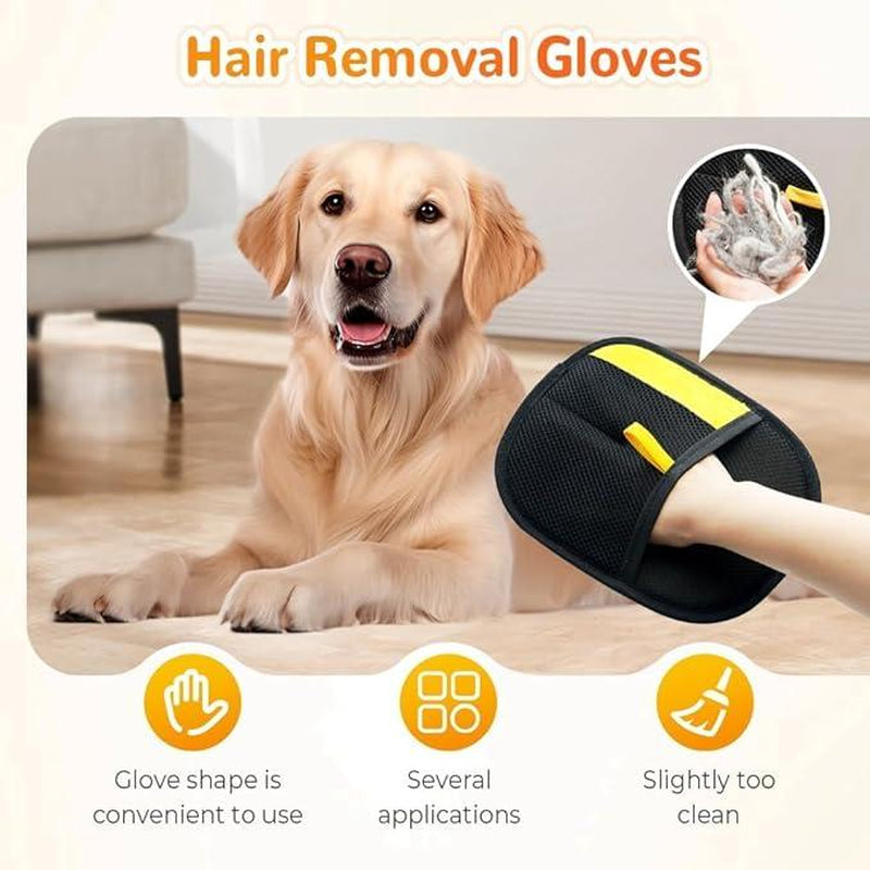 Ultimate Pet Hair Remover Gloves - Effortless Electrostatic Fur Removal for Cats & Dogs - Reusable & Eco-Friendly Grooming Tool - Perfect Valentine's Day Gift!