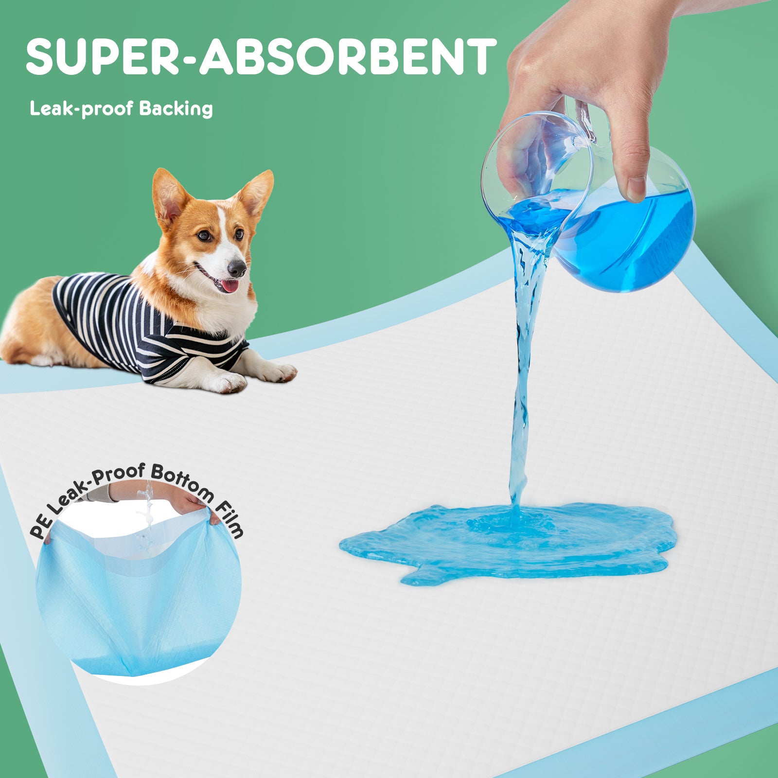Ultimate Leak-Proof Puppy Pads: Quick-Drying, Absorbent Disposable Dog Pee Pads for Stress-Free Potty Training