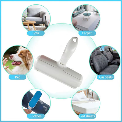 Cat Dog Hair Remover for Couch Furniture Carpet Car Seat Reusable Roller Pet Fur Removal Tool