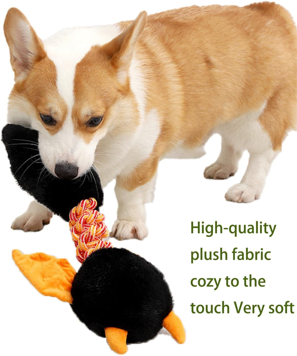 Plush Squeaky Dog and Cat Toy Set - Perfect for Large and Small Pets!