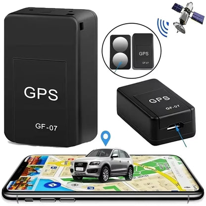 Compact and Powerful GPS Tracking Device - GF07 Mini GPS Tracker with Strong Magnetic Anti-Lost Alarm for Vehicles
