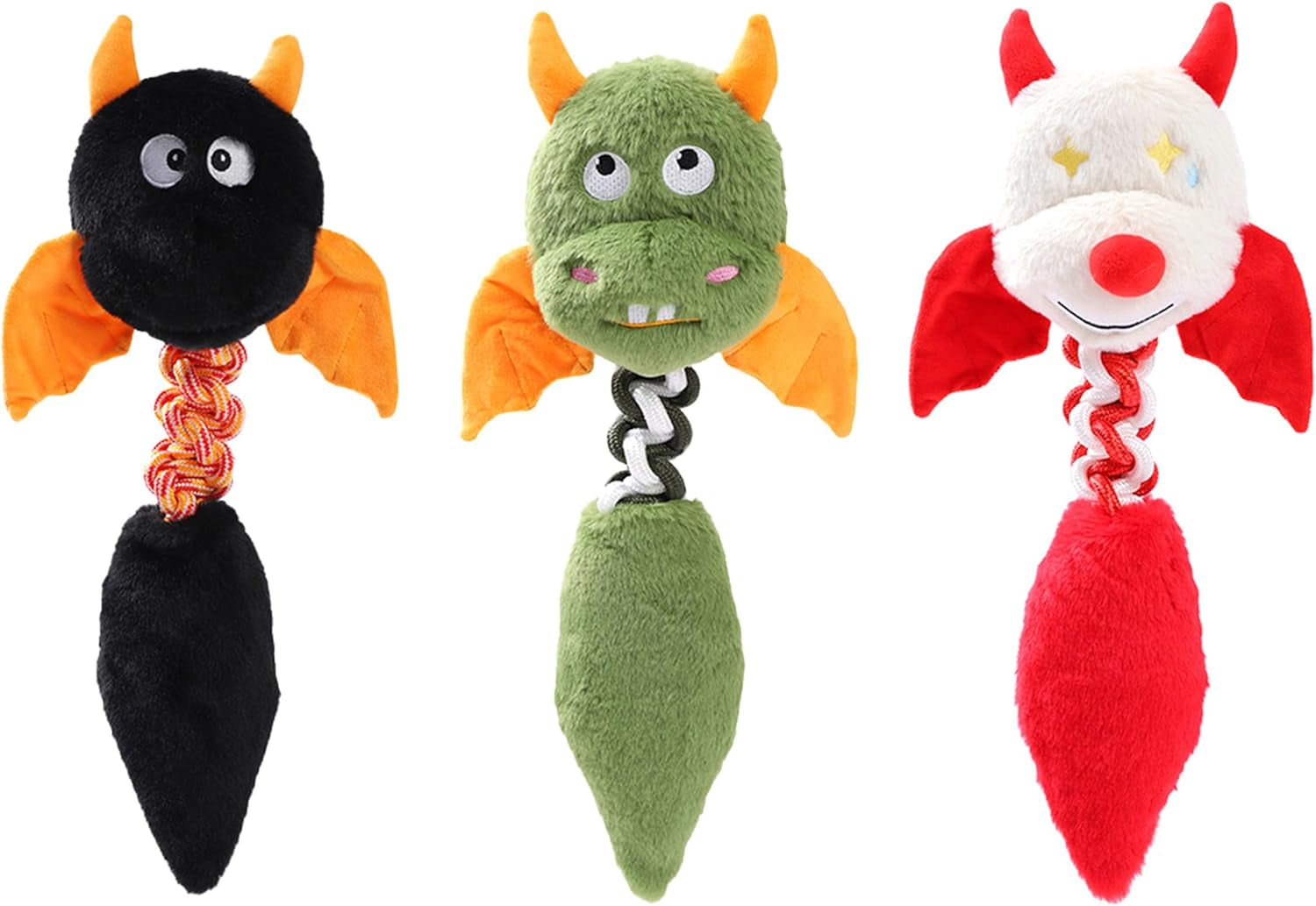 Plush Squeaky Dog and Cat Toy Set - Perfect for Large and Small Pets!