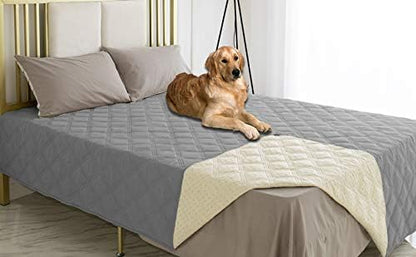 Premium Waterproof Dog Bed Cover and Pet Blanket with Anti-Slip Backing for Ultimate Furniture Protection