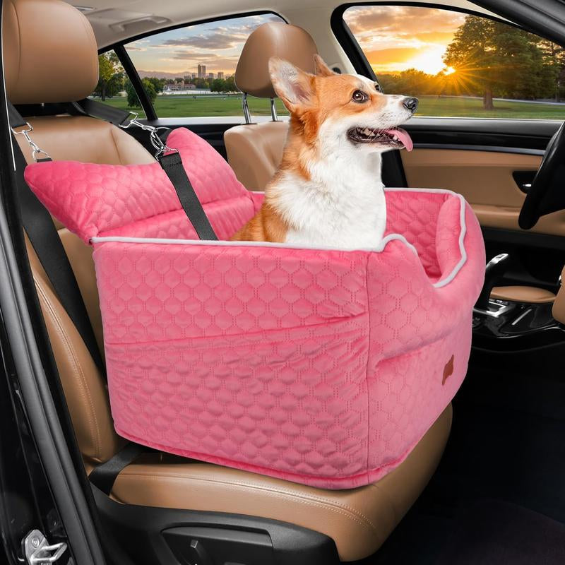 Elevate Your Dog's Travel Experience with Our Memory Foam Booster Seat - Perfect for Small Dogs Up to 25lbs!