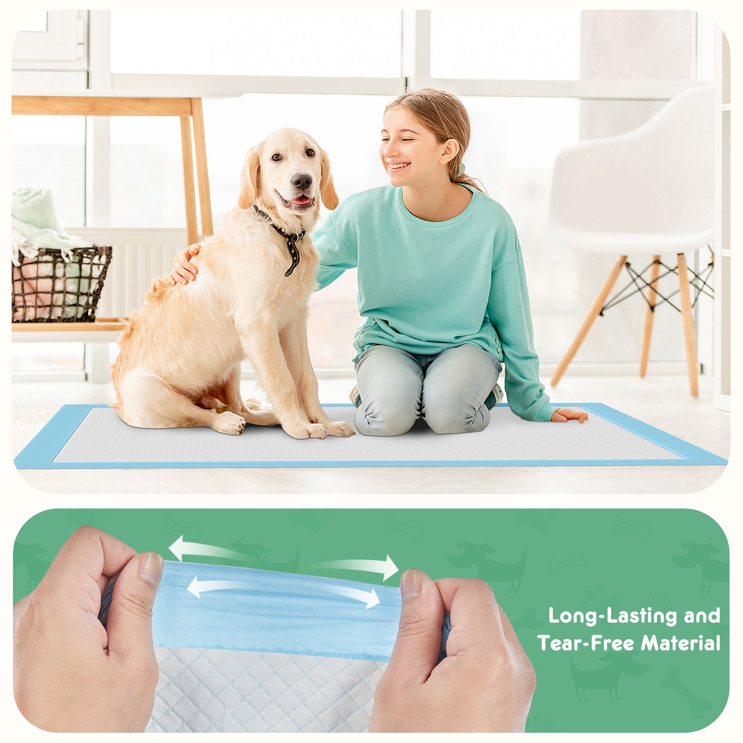 Ultimate Leak-Proof Puppy Pads: Quick-Drying, Absorbent Disposable Dog Pee Pads for Stress-Free Potty Training