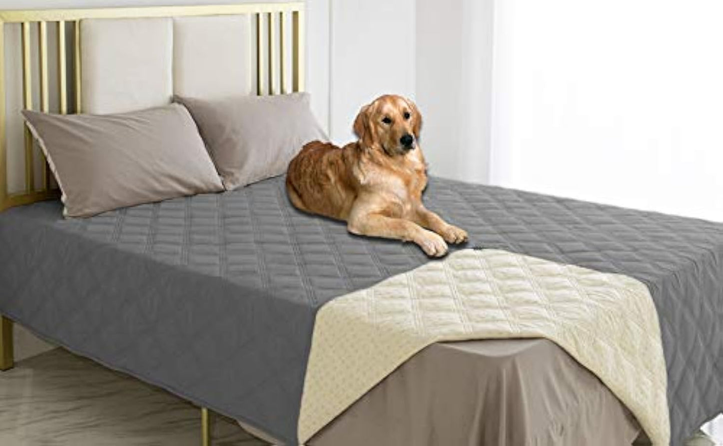 Premium Waterproof Dog Bed Cover and Pet Blanket with Anti-Slip Backing for Ultimate Furniture Protection