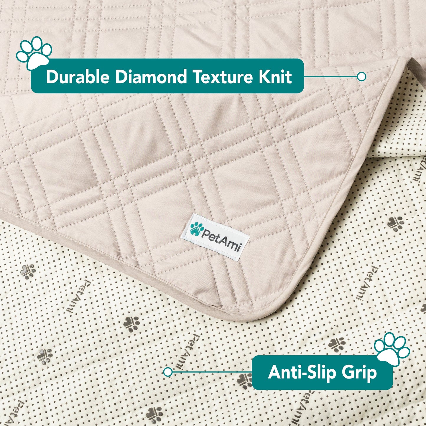 Ultimate Waterproof Reversible Couch Cover for Pets - Protect Your Furniture in Style with This 102"x82" Beige Blanket