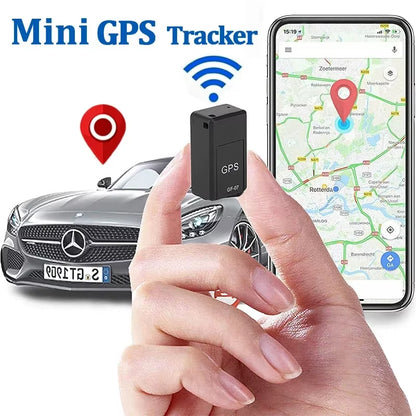 Compact and Powerful GPS Tracking Device - GF07 Mini GPS Tracker with Strong Magnetic Anti-Lost Alarm for Vehicles