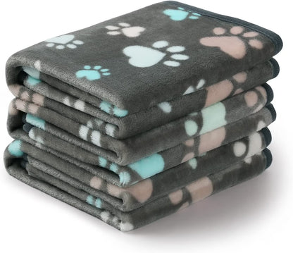 Cozy Up Your Furry Friend with 3 Pack of Super Soft Fluffy Pet Blankets - Premium Fleece Throw for Dogs and Cats, Perfect for Travel and Comfort!