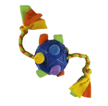 Interactive Snuffle Ball for Dogs - Unbreakable Chew Toy and Treat Dispenser for Fun Foraging Play