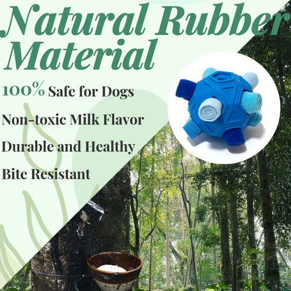 Interactive Snuffle Ball for Dogs - Unbreakable Chew Toy and Treat Dispenser for Fun Foraging Play