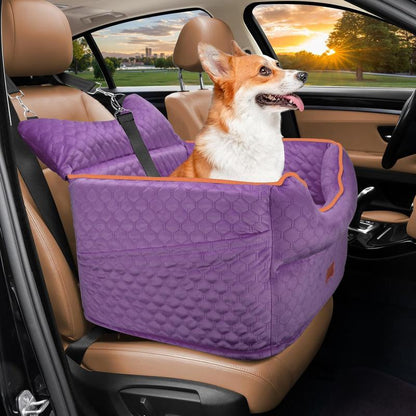 Elevate Your Dog's Travel Experience with Our Memory Foam Booster Seat - Perfect for Small Dogs Up to 25lbs!