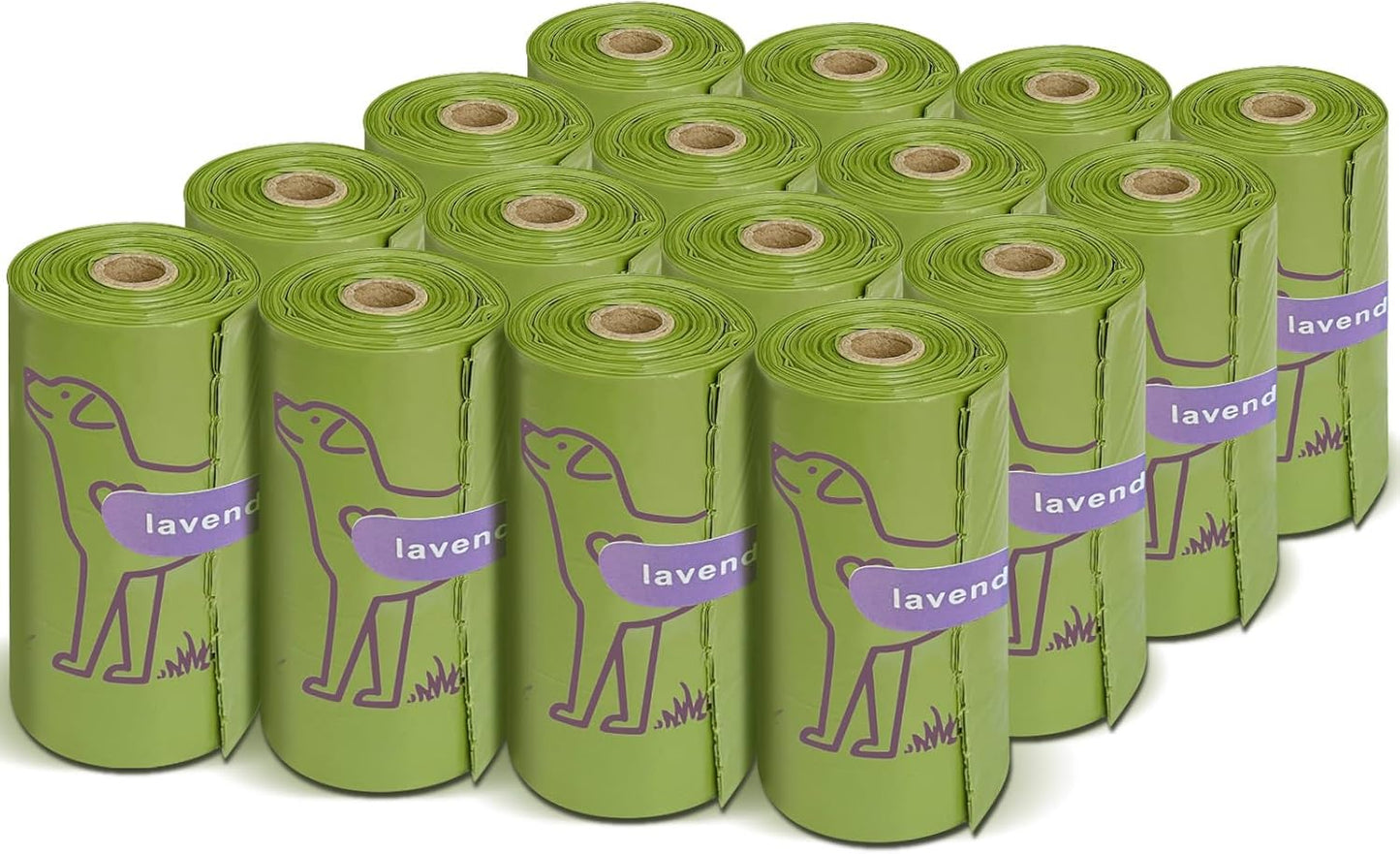 240 Count Lavender Scented Dog Poop Bags - Durable, Leakproof & Easy to Use Waste Bags for Pets