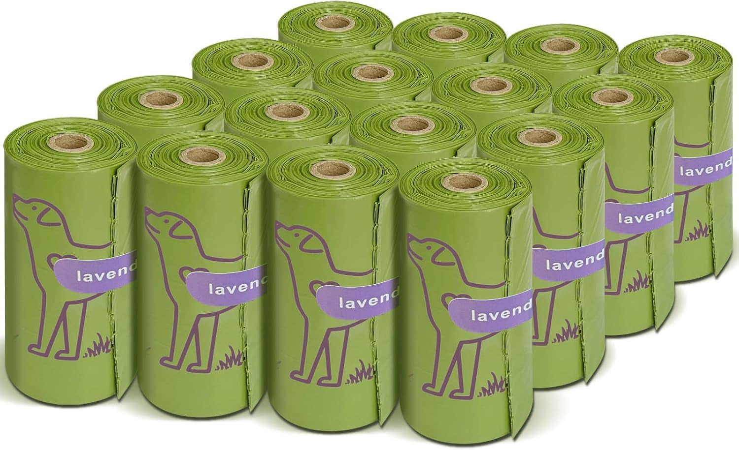 240 Count Lavender Scented Dog Poop Bags - Durable, Leakproof & Easy to Use Waste Bags for Pets
