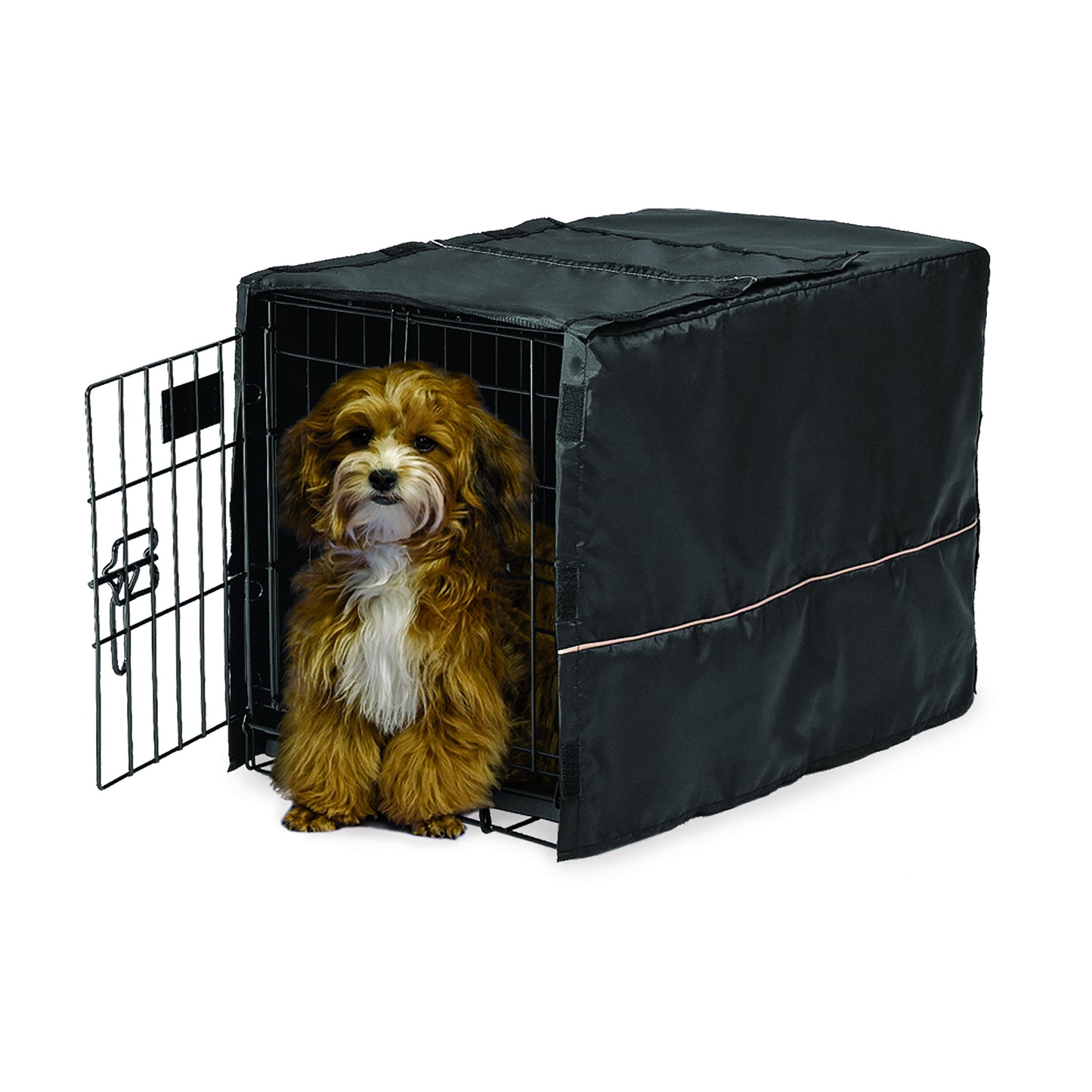 Transform Your Dog's Crate into a Cozy Sanctuary with the Midwest Homes for Pets Gray Geometric Crate Cover (36" Design)