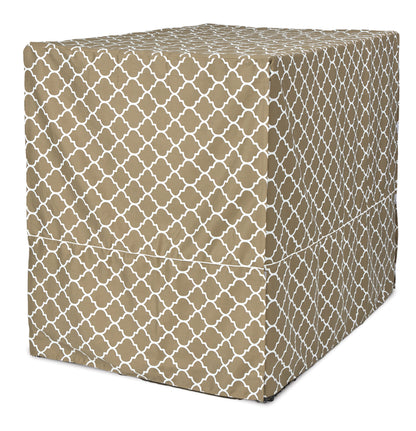 Transform Your Dog's Crate into a Cozy Sanctuary with the Midwest Homes for Pets Gray Geometric Crate Cover (36" Design)