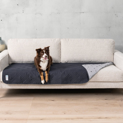 Ultimate Waterproof Reversible Couch Cover for Pets - Protect Your Furniture in Style with This 102"x82" Beige Blanket