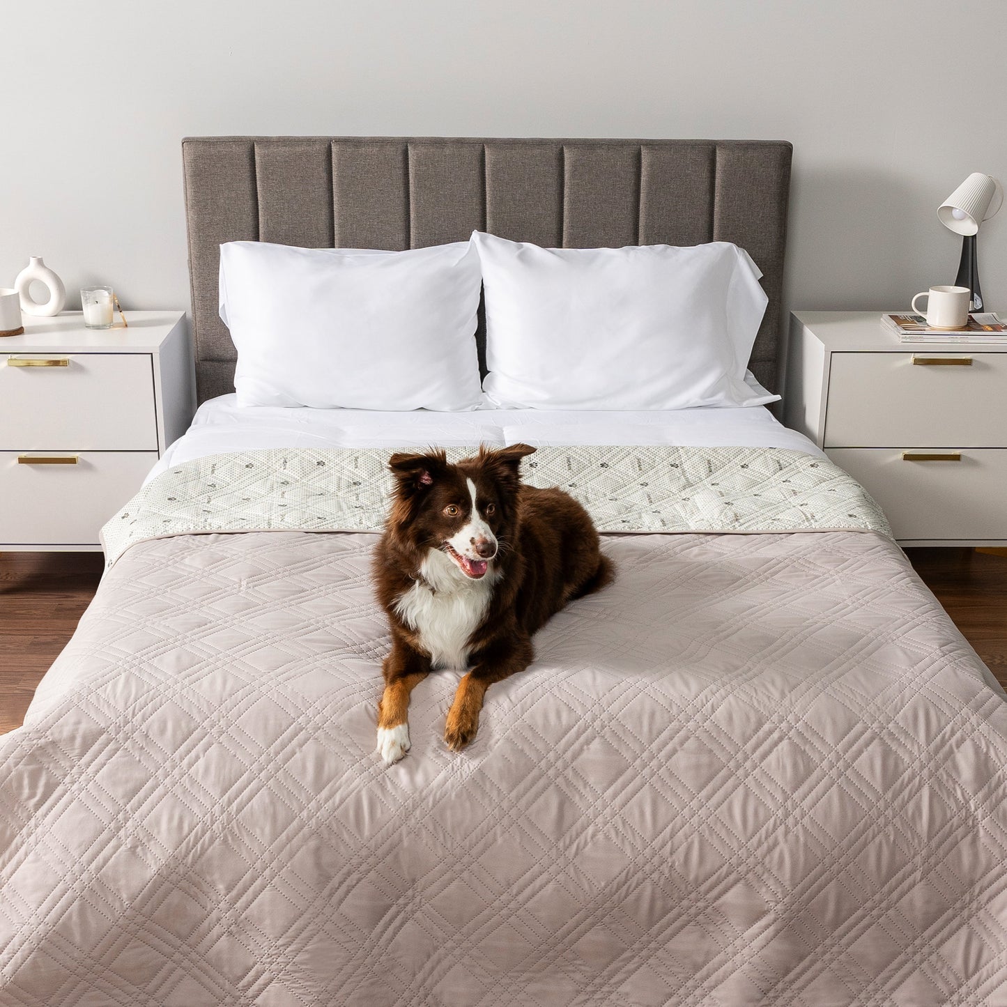 Ultimate Waterproof Reversible Couch Cover for Pets - Protect Your Furniture in Style with This 102"x82" Beige Blanket