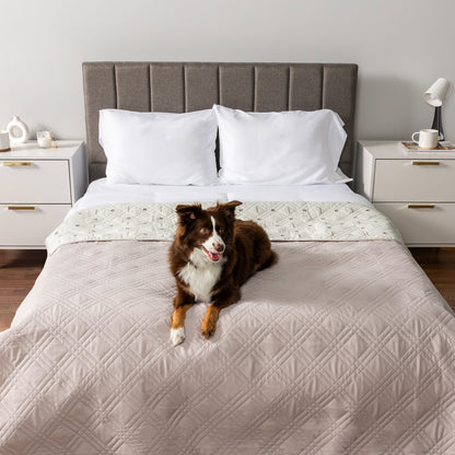 Ultimate Waterproof Reversible Couch Cover for Pets - Protect Your Furniture in Style with This 102"x82" Beige Blanket