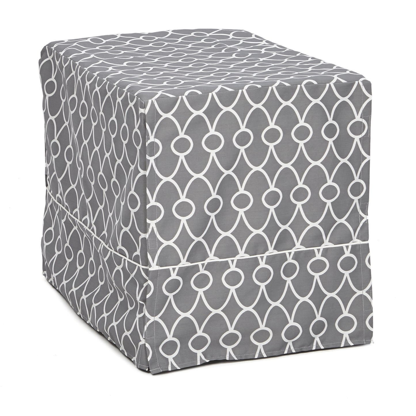 Transform Your Dog's Crate into a Cozy Sanctuary with the Midwest Homes for Pets Gray Geometric Crate Cover (36" Design)