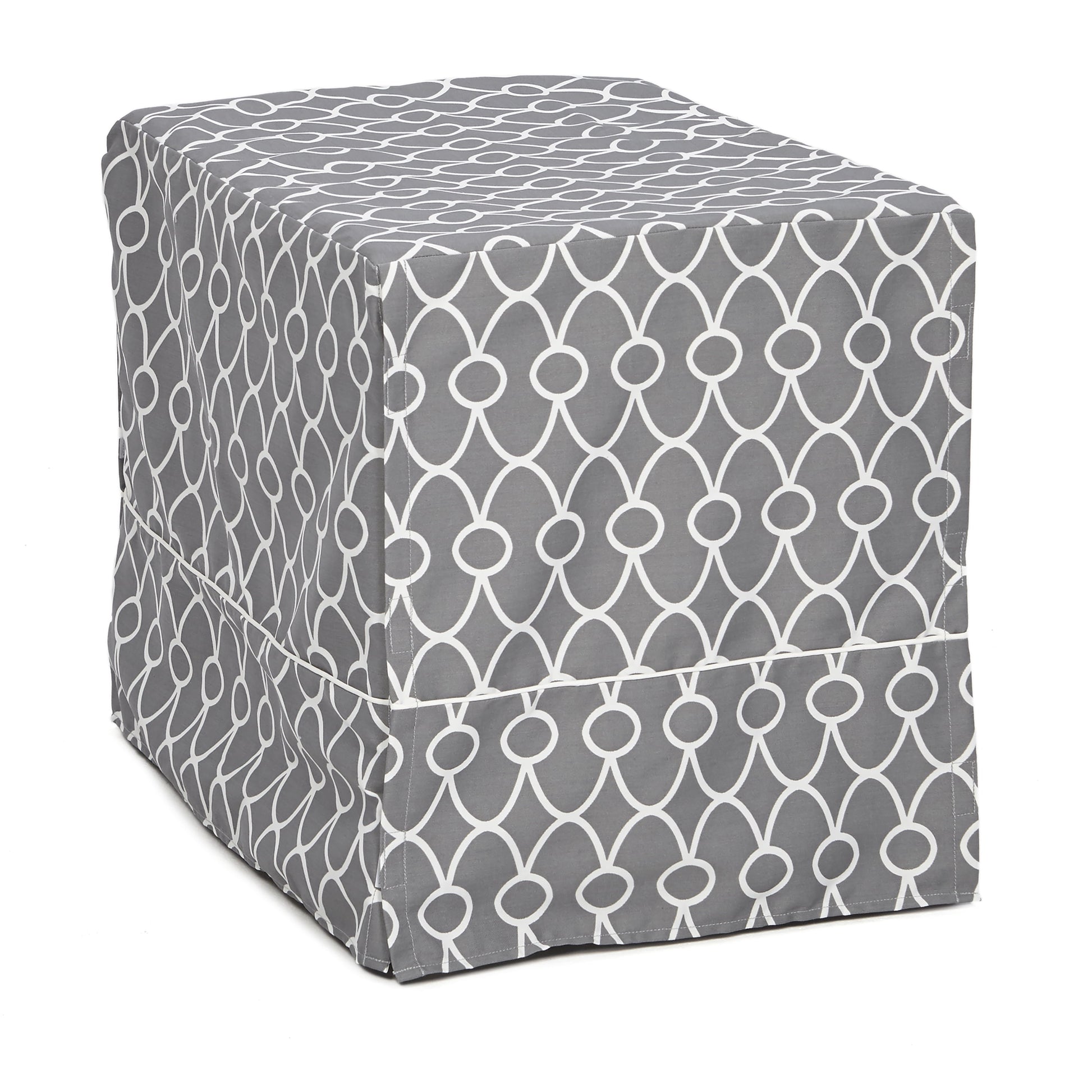 Transform Your Dog's Crate into a Cozy Sanctuary with the Midwest Homes for Pets Gray Geometric Crate Cover (36" Design)