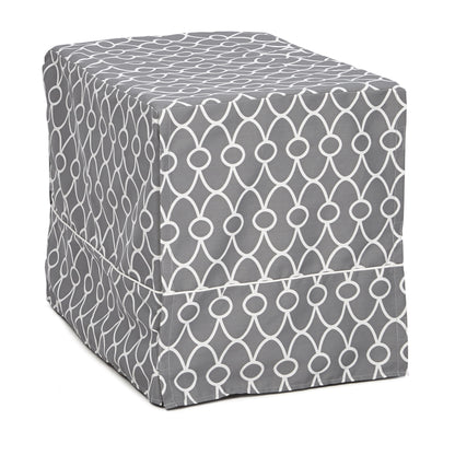 Transform Your Dog's Crate into a Cozy Sanctuary with the Midwest Homes for Pets Gray Geometric Crate Cover (36" Design)