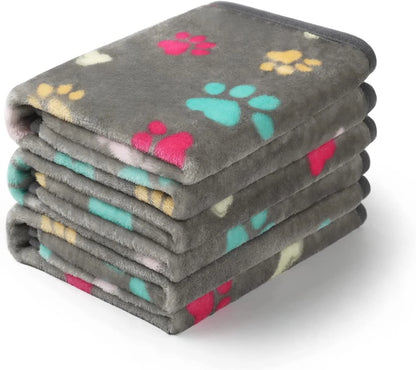 Cozy Up Your Furry Friend with 3 Pack of Super Soft Fluffy Pet Blankets - Premium Fleece Throw for Dogs and Cats, Perfect for Travel and Comfort!