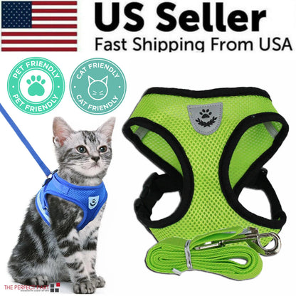 Ultimate Adjustable Pet Harness for Dogs and Cats - Reflective Control Vest with Leash in Multiple Sizes
