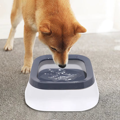 Revolutionary No-Spill Dog Floating Water Bowl - Slow Feeder & Non-Slip Design for Large Breeds