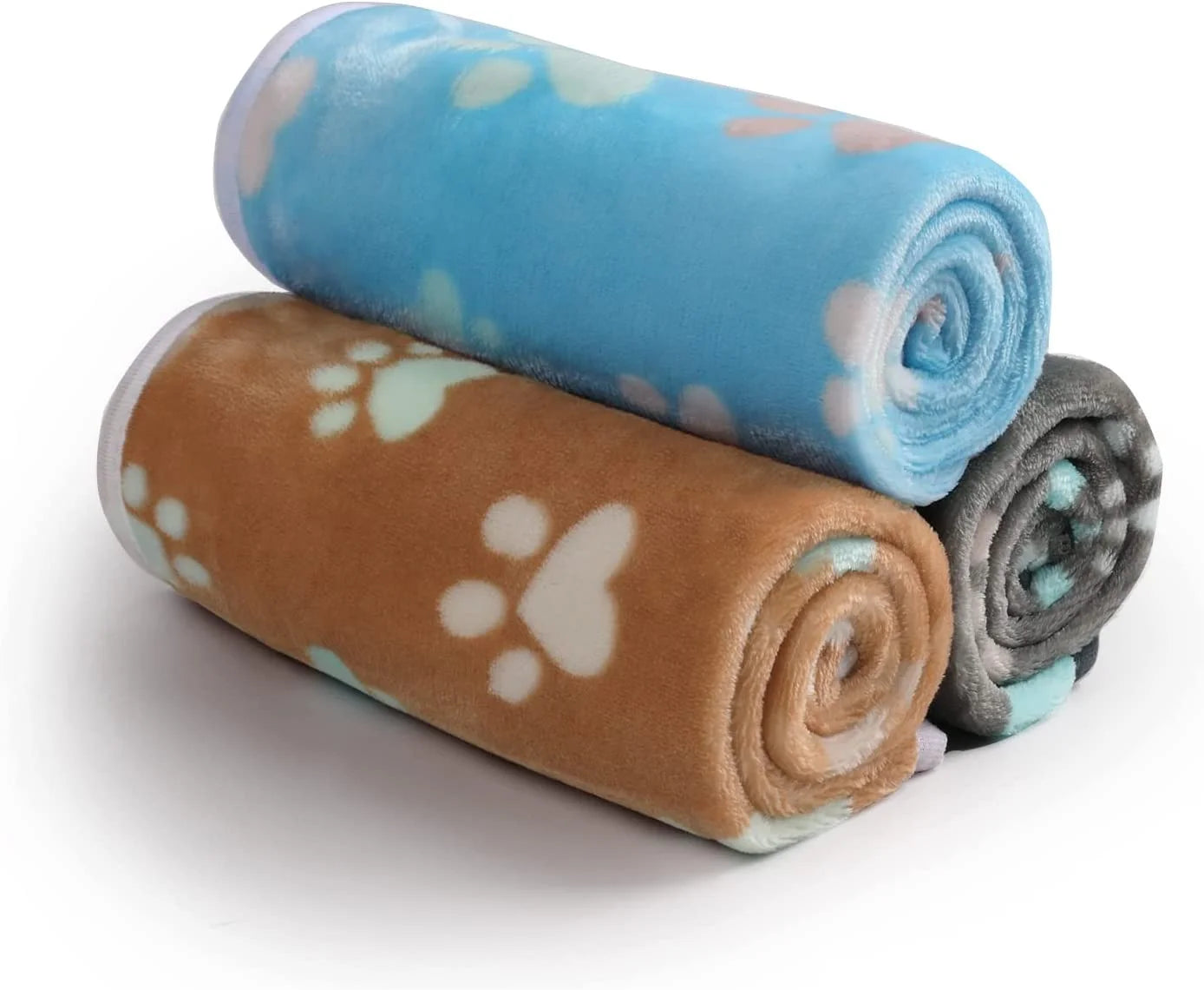 Cozy Up Your Furry Friend with 3 Pack of Super Soft Fluffy Pet Blankets - Premium Fleece Throw for Dogs and Cats, Perfect for Travel and Comfort!