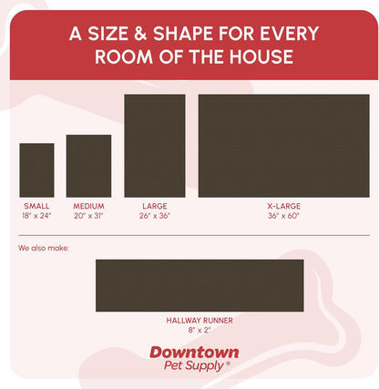 Dog Mud Mat - 36" x 26" Oatmeal | Ultra-Absorbent Microfiber Rug for Snow, Mud & Salt | Durable, Quick-Dry, and Non-Slip - Perfect for All Breeds