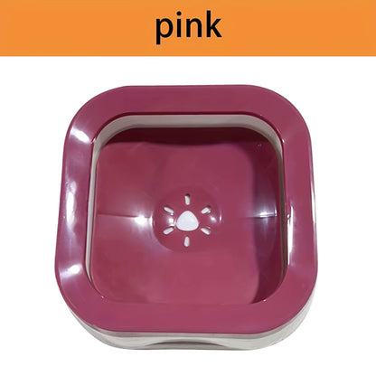 Revolutionary No-Spill Dog Floating Water Bowl - Slow Feeder & Non-Slip Design for Large Breeds