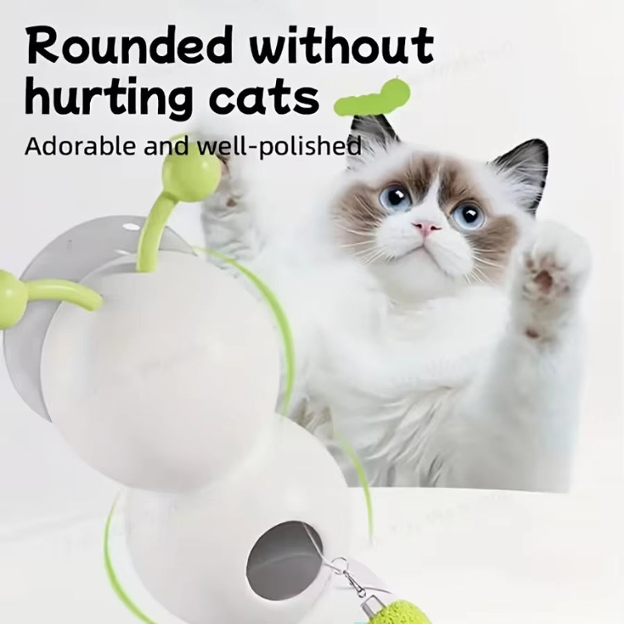 Exciting Caterpillar Interactive Toy for Cats – Electric Self-Entertainment & Boredom Relief with Suction Cup Fun!