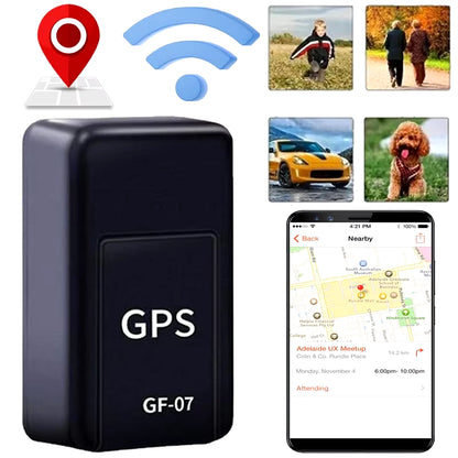 Compact and Powerful GPS Tracking Device - GF07 Mini GPS Tracker with Strong Magnetic Anti-Lost Alarm for Vehicles