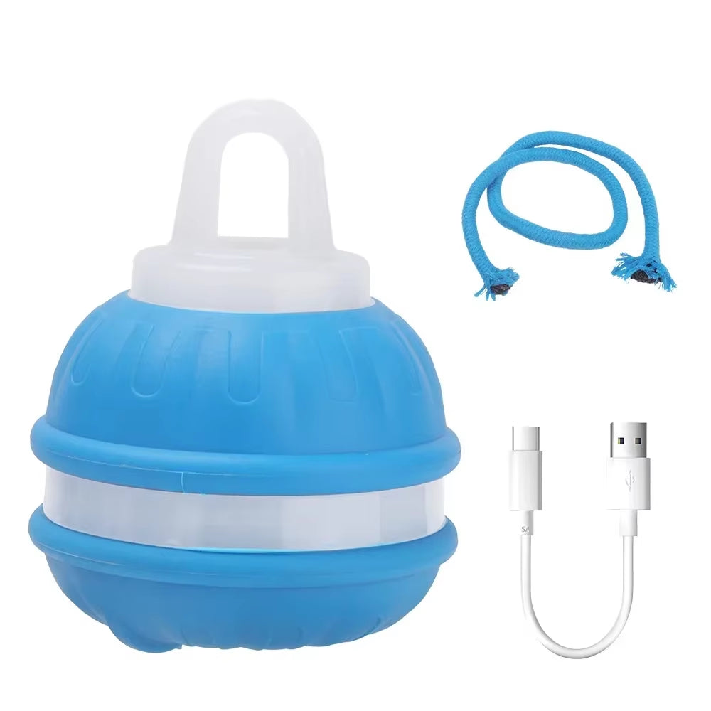 Engaging Interactive Rolling Ball Toy for Dogs and Cats – Rechargeable Smart Pet Playtime with Faux Tail!