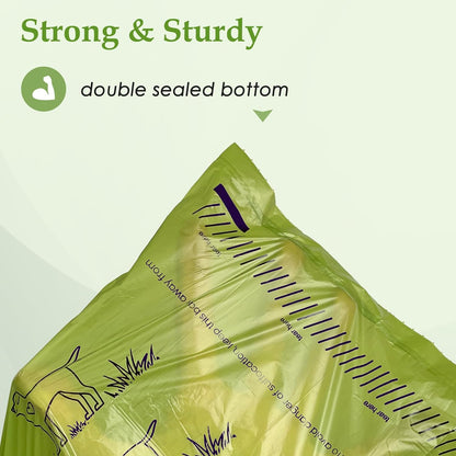 240 Count Lavender Scented Dog Poop Bags - Durable, Leakproof & Easy to Use Waste Bags for Pets