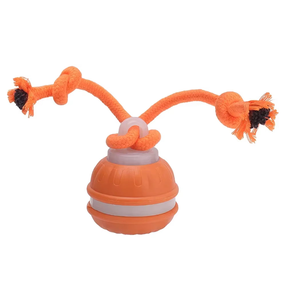 Engaging Interactive Rolling Ball Toy for Dogs and Cats – Rechargeable Smart Pet Playtime with Faux Tail!