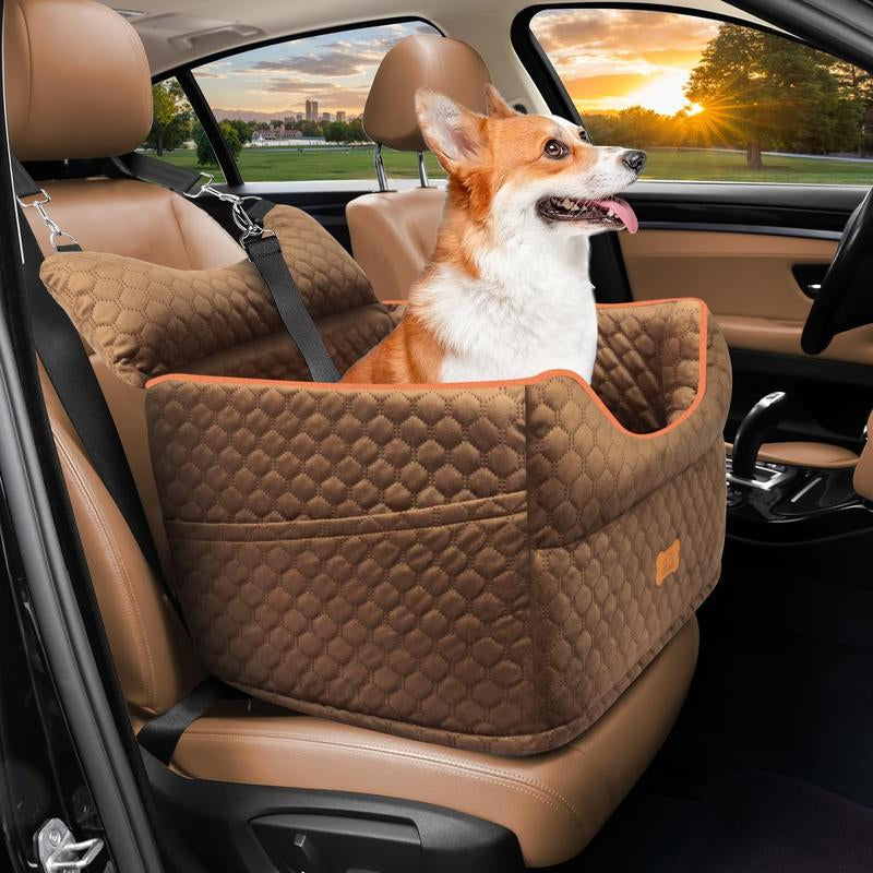 Elevate Your Dog's Travel Experience with Our Memory Foam Booster Seat - Perfect for Small Dogs Up to 25lbs!